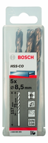 products/Сверло HSS-Co Standardline (5 шт; 8.5х117 мм; DIN 338) по металлу Bosch 2608585895