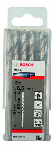 products/10 HSS-G Bosch СВЕРЛ 6.5ММ 2608595068