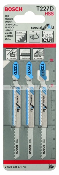 3 ЛОБЗИКОВЫЕ ПИЛКИ T 227 D, HSS 2608631671