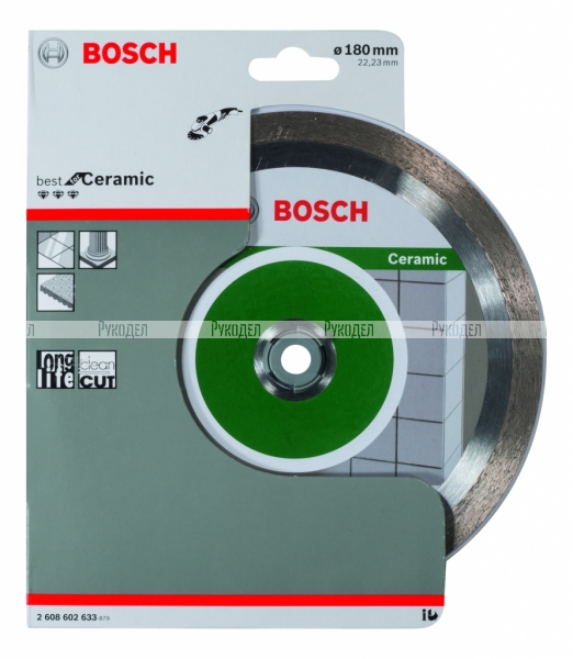 Алмазный диск Bosch Best for Ceramic180-22,23 2608602633