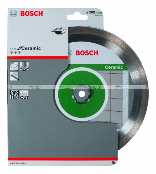 Алмазный диск Bosch Best for Ceramic200-25,4 2608602636