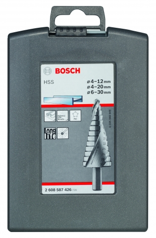 products/3 ступ сверла Bosch HSS Pro Box 4-12/4-20/6-30 2608587426