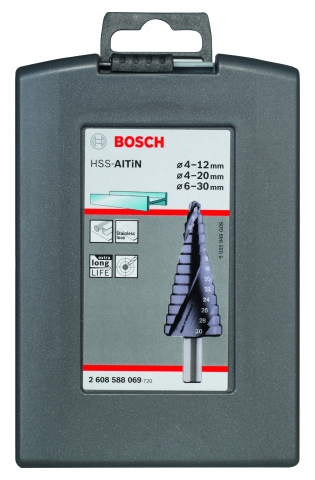 products/Набор ступенчатых сверл HSS-AlTiN Pro Box Bosch 2608588069