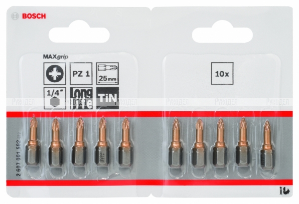 10 БИТ 25ММ PZ1 TIN 2607001592