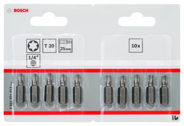 10 БИТ 25ММ TORX T20 XH 2607001612