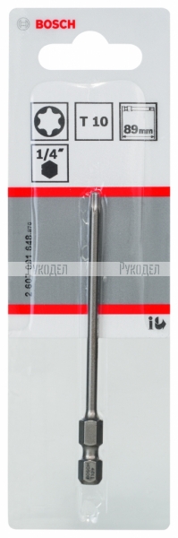 1 БИТ 89ММ TORX T10 XH 2607001648