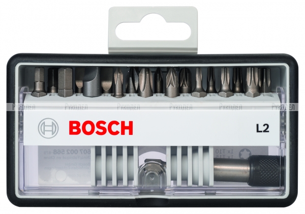 Набор расходников (биты 18 шт) Robust Line L2 XH Bosch 2607002568