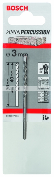 Сверло CYL-3 бетон 3x70мм SilverPerc 2608597655