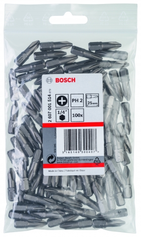 products/Набор расходников (Биты 25 мм; 100 шт) PHILLIPS 2 XH Bosch 2607001514