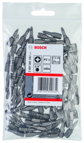 products/Набор расходников (Биты 25 мм; 100 шт) POZIDRIV 1 XH Bosch 2607001557