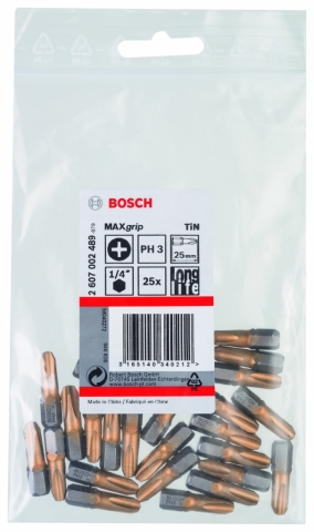 products/25 БИТ 25ММ PH3 TIN Bosch 2607002489