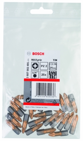 products/25 БИТ 25ММ PZ2TIN Bosch 2607002491