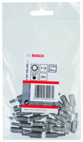 products/25 БИТ 25ММ TORX T15 XH Bosch 2607002495