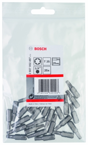 products/Бита (25 мм; 25 шт) TORX T25 XH Bosch 2607002497