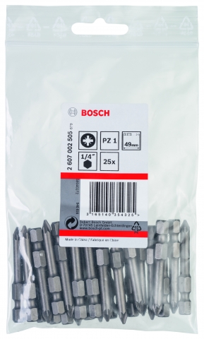 products/Набор расходников (Биты 49 мм; 25 шт) POZIDRIV 1 XH Bosch 2607002505