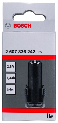 products/Аккумулятор Bosch 3,6 V Li-Ion 1,3Ah 2607336242