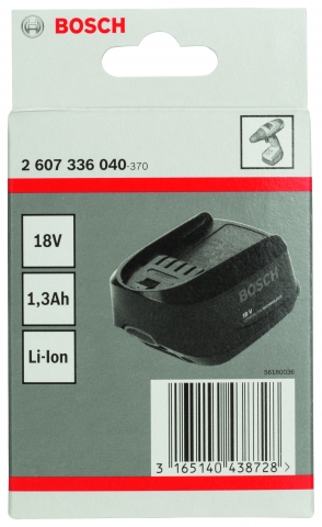 products/Аккумулятор 18 V Li-Ion 1,3A/H Bosch 2607336040