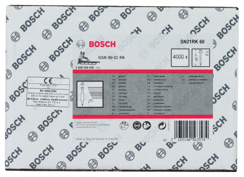 products/4000 ГВОЗДЕЙ Bosch Д/GSN 90-21 RK. SN21RK 60 2608200028