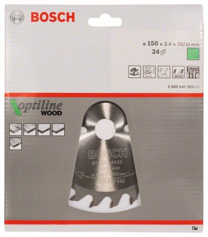 products/Диск пильный по древесине (150х20/16 мм; Z24) Bosch 2.608.640.592