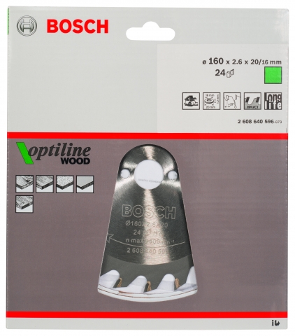 products/Диск пильный по древесине 160х20 мм Bosch 2.608.640.596