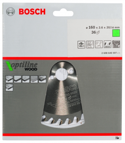 products/Диск пильный по древесине 160х20 мм Bosch 2.608.640.597