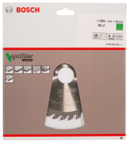 Диск пильный по дереву OPTILINE (165х30 мм; 36T) для ручных циркулярных пил Bosch 2608640603