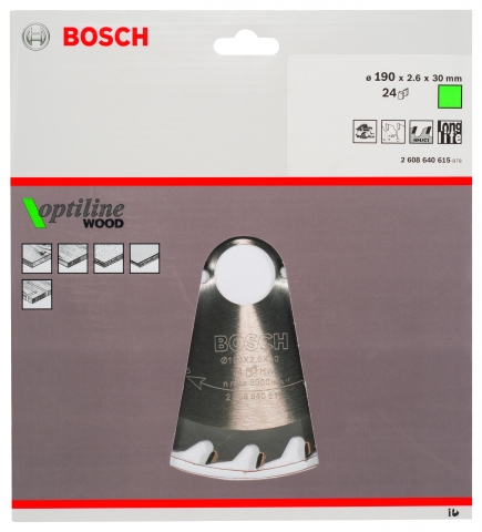 products/Диск пильный по древесине 190х30 мм Bosch 2.608.640.615
