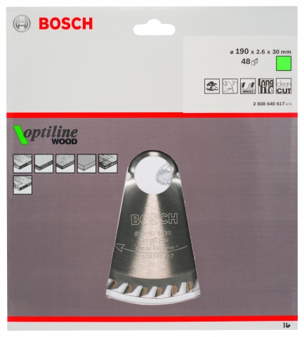 products/Диск пильный по древесине 190х30 мм Bosch 2.608.640.617