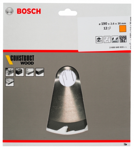 products/Диск пильный по строительной древесине 190х30 мм Bosch 2.608.640.633