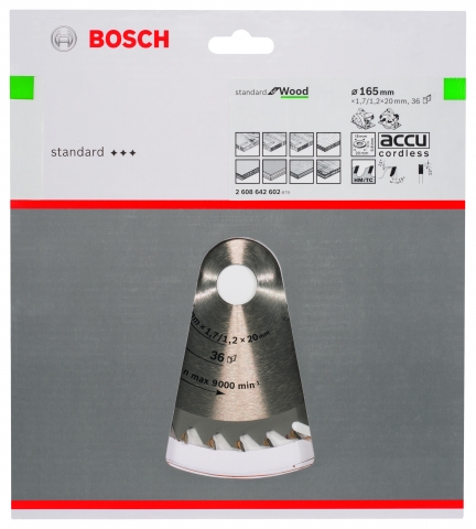 products/Пильный диск по дереву (165x20 мм; 36T) Bosch 2608642602