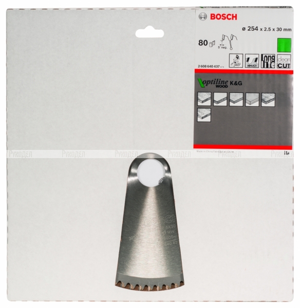 ПИЛЬНЫЙ ДИСК 254Х30 80 GCM 10 Bosch 2608640437