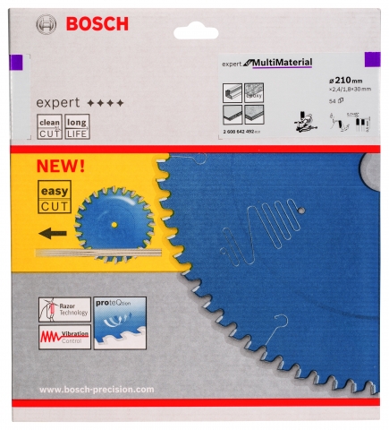 products/Диск пильный Expert for Multimaterial (210x30x2,4/1,8 мм) для торцовочных и панельных пил Bosch 2608642492