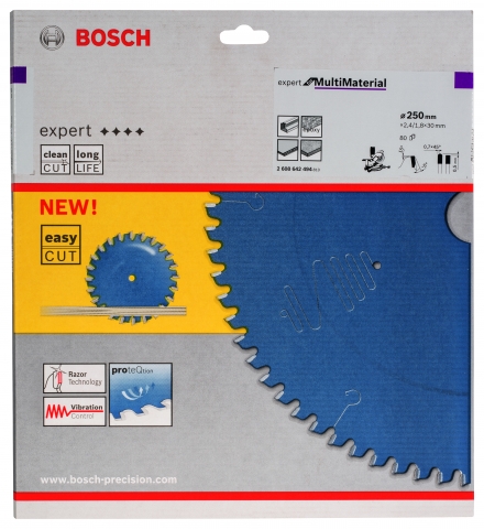 products/Диск пильный Expert for Multimaterial (250x30x2,4/1,8 мм) для торцовочных и панельных пил Bosch 2608642494