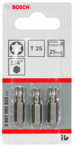 products/3 БИТ 25ММ TORX T25 XH 2607001615