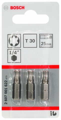 products/Bosch 3 бит 25 мм TORX T30 XH 2607001622