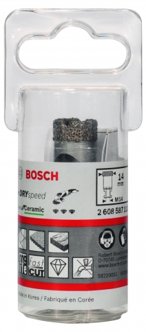 products/Коронка алмазная DRY SPEED для УШМ (14х35 мм; М14) Bosch 2608587113