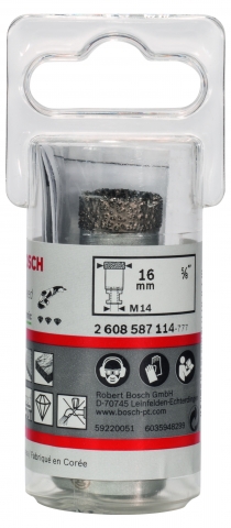 products/Коронка алмазная DRY SPEED для УШМ (16х35 мм; М14) Bosch 2608587114