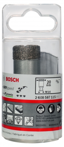 products/АЛМАЗНАЯ КОРОНКА Bosch 20ММ DRY SPEED 2608587115