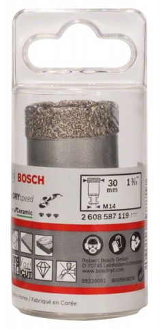 products/Коронка алмазная DRY SPEED для УШМ (30х35 мм; М14) Bosch 2608587119