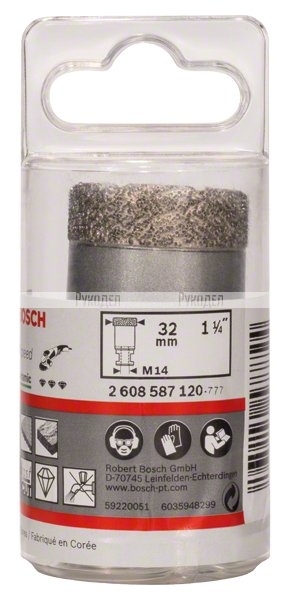 Коронка алмазная DRY SPEED для УШМ (32х35 мм; М14) Bosch 2608587120