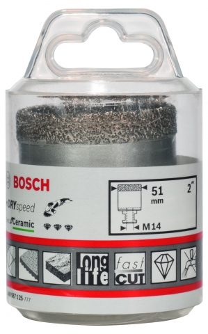products/Коронка алмазная DRY SPEED для УШМ (51х35 мм; М14) Bosch 2608587125