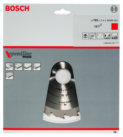 products/ПИЛЬНЫЙ ДИСК Bosch 165X30 18 SPEEDLINE 2608640789