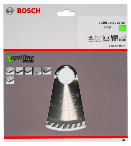products/Диск пильный по древесине 190х30 мм Bosch 2.608.641.188