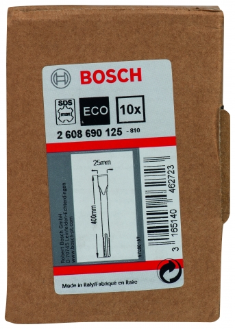 products/Зубило плоское 10 шт. для перфораторов (25х400 мм; SDS-max) Bosch 2608690125