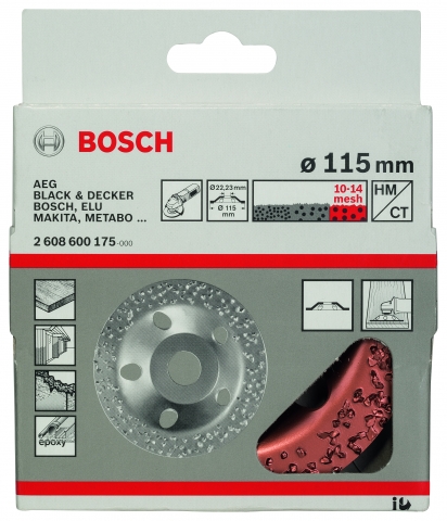 products/Шлифкруг чашечный прямой (115х22,23 мм; HM) Bosch 2608600175