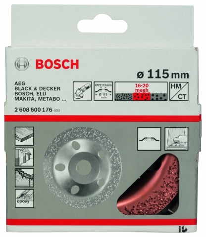 products/Шлифкруг чашечный прямой (115х22,23 мм; HM) Bosch 2608600176