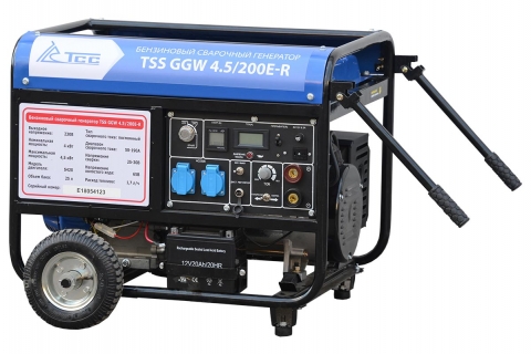 products/Бензиновый сварочный генератор ТСС GGW 4.5/200E-R арт 018685