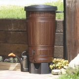 Водосборник Prosperplast Woodcan 265л, коричневый, арт. IDWO265-R222