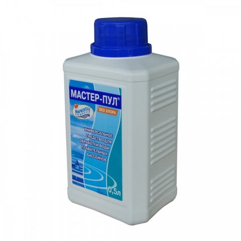 products/Средство для бассейна Маркопул Мастер-пул 4в1, комплексная обработка воды 0,5л, арт. ХИМ11