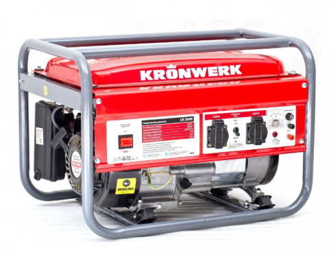 products/Генератор бензиновый LK 2500,2,2 кВт, 230 В, бак 15 л, ручной старт, Kronwerk 94687